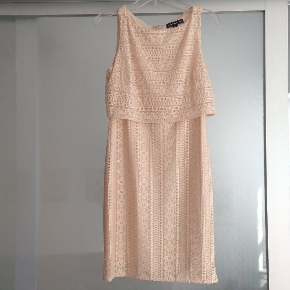 Light Pink American Living Above Knee Dress, Size 6